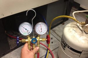 Low refrigerant levels of HVAC