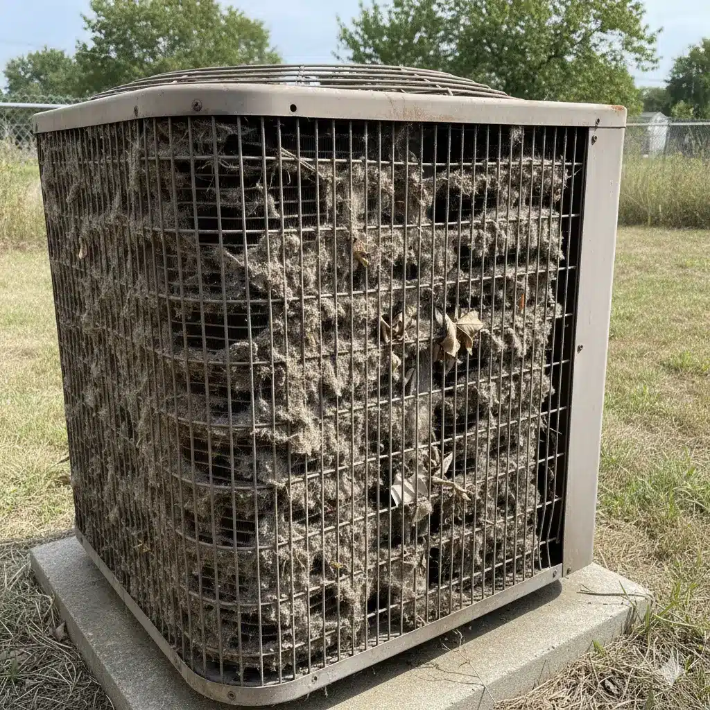ac struggling to cool house clogged air filter