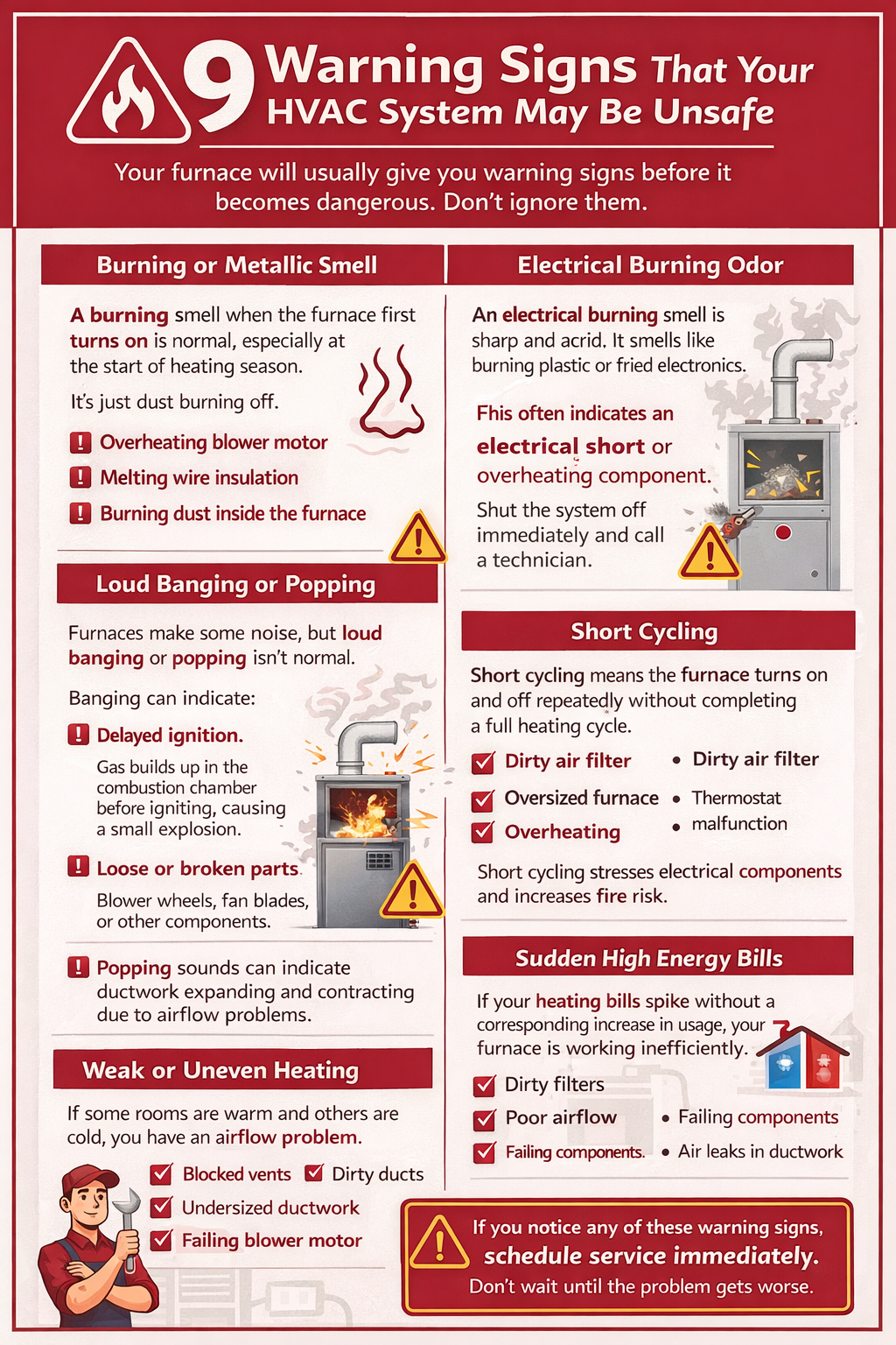 Warning Signs That Your HVAC System May Be Unsafe
